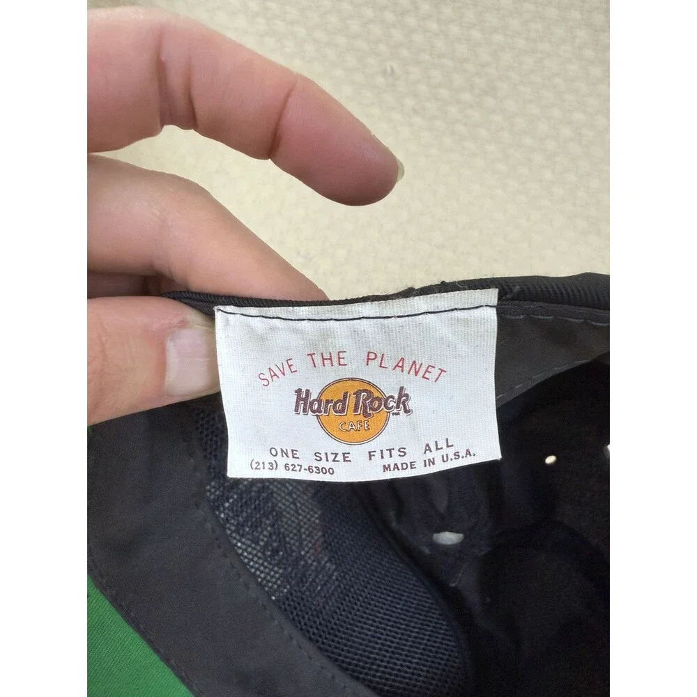 Hard Rock Café Black Hat Cap New Orleans Save‎ The Planet Adjustable Strap U.S.A